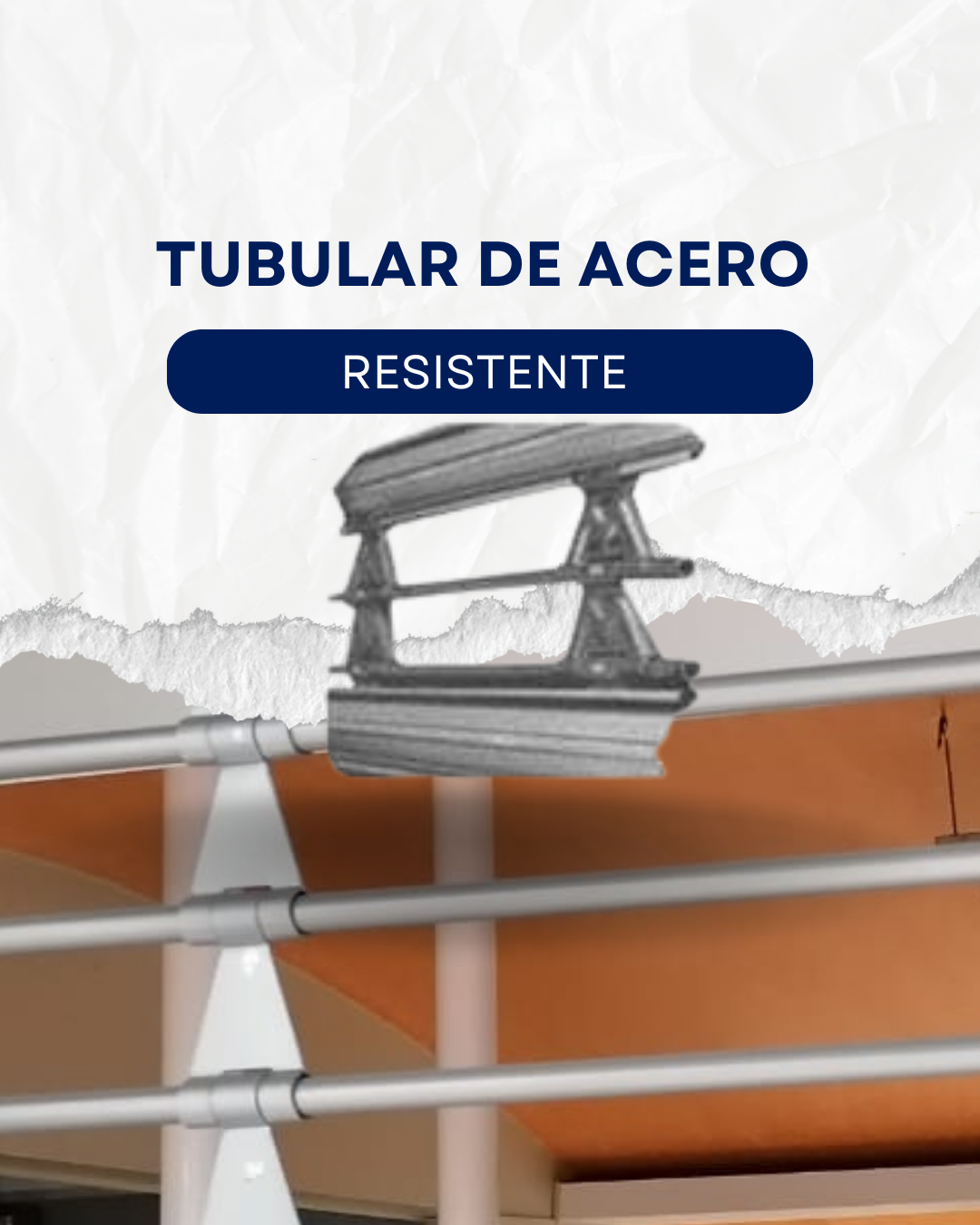 Cortina tubular de acero industrial
