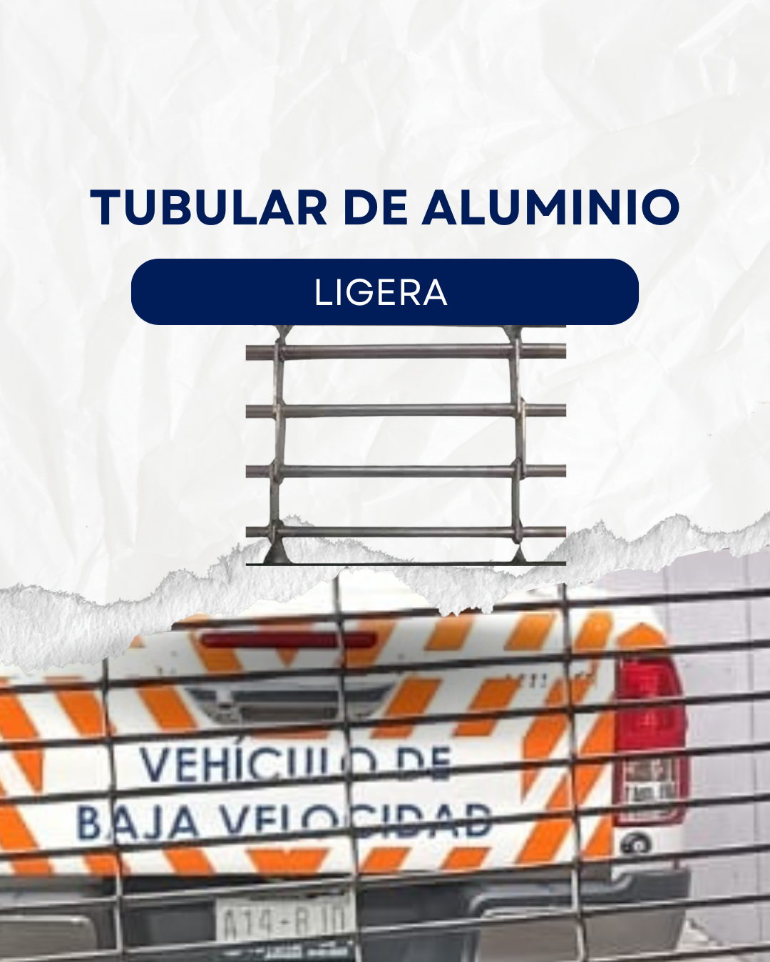 Cortina tubular de aluminio industrial